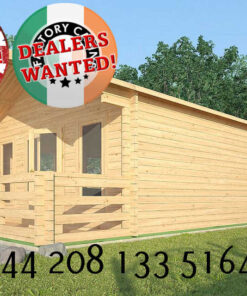 Factory Log Cabins Madeley - 5.0m x 9.0m - 2101