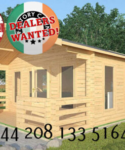 Factory Log Cabins Oswestry - 5.0m x 5.0m - 2083