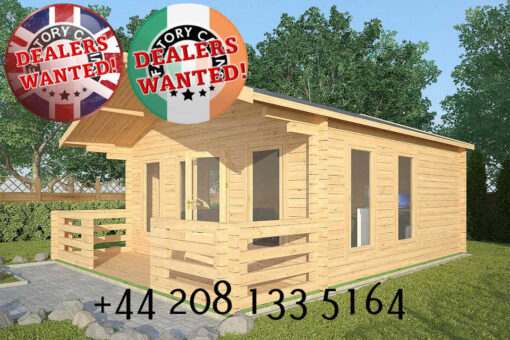 Factory Log Cabins Oswestry - 5.0m x 5.0m - 2083