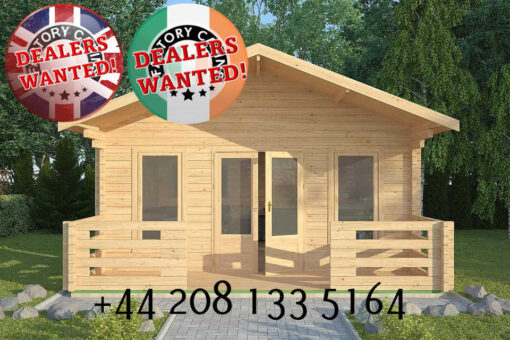 Factory Log Cabins Oswestry - 5.0m x 5.0m - 2083