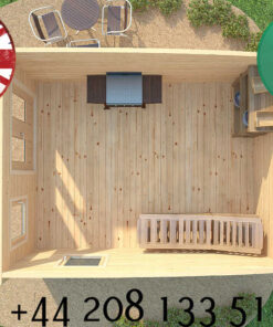 KI Log Cabin - 3.5m x 4.5m - 1605