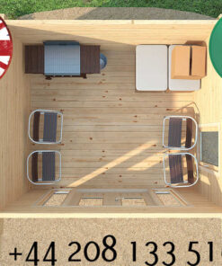 KI Log Cabin - 3.5m x 3m - 1603