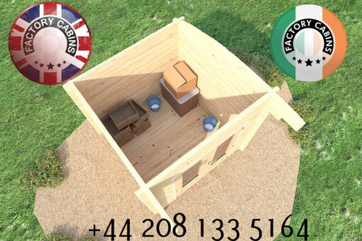 KI Log Cabin - 2.5m x 2.5m - 1596