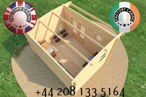 KI Log Cabin - 4m x 3m - 1607