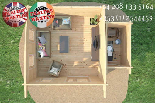 KI Log Cabin - 5.5m x 4.0m - 1654