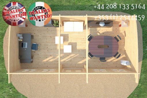 KI Log Cabin - 8.5m x 4.0m - 1650