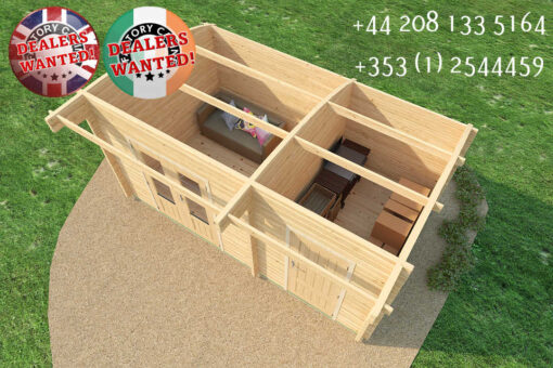 KI Log Cabin - 5.0m x 3.0m - 1652