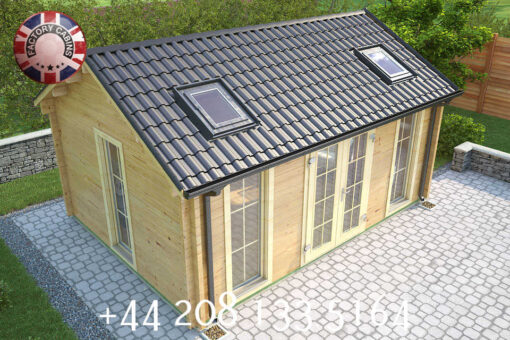 OC Log Cabins 5.5 m x 4.0 m Office Lodge 7016