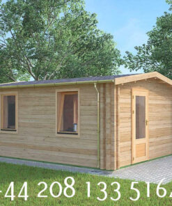 4m x 5m highly Insulated twin skin 44mm x 44mm log cabin - 567 (4.0m x 5.0m) Hertfordshire