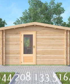 4m x 5m highly Insulated twin skin 44mm x 44mm log cabin - 565 (4.0m x 5.0m) Whitehall