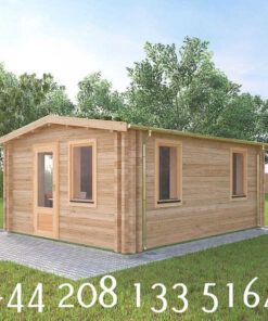 4m x 5m highly Insulated twin skin 44mm x 44mm log cabin, one bed, and shower room - 570 (4.0m x 5.0m) Surrey
