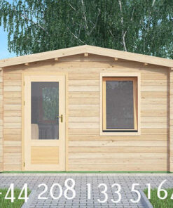 4m x 4m highly Insulated twin skin 44mm x 44mm log cabin – 578 (4.0m x 4.0m) Barnstaple