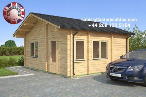 Insulated Twin Skin Multiroom Log Cabin - 5.7m x 5.0m - FC 3088