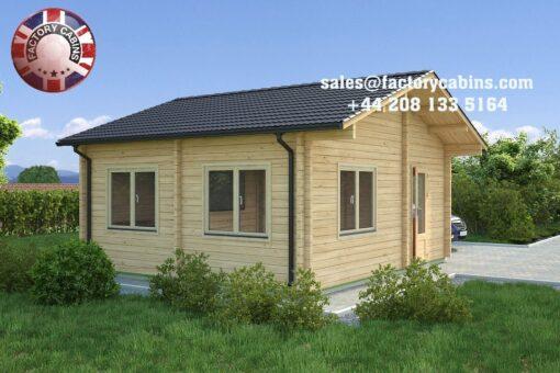 Insulated Twin Skin Multiroom Log Cabin - 5.7m x 5.0m - FC 3088