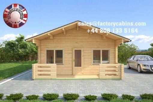 Insulated Twin Skin Multiroom Log Cabin - 5.5m x 9.5m - FC 3095