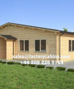 Insulated Twin Skin Multiroom Log Cabin - 11.0m x 9.0m - FC 3105