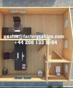 Insulated Twin Skin Multiroom Log Cabin - 5.0m x 5.0m - FC 3121