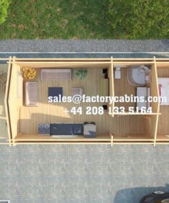 Insulated Twin Skin Multiroom Log Cabin – 4.0m x 13.5m – FC 3097