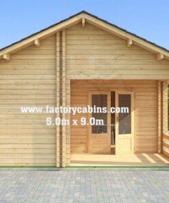 Insulated Twin Skin Multiroom Log Cabin – 5.0m x 9.0m – FC 3080