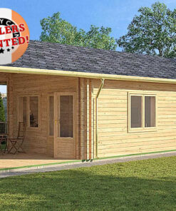 Residential Type Log Cabin 4.0m x 13.5m - 401