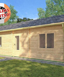 Residential Type Log Cabin 4.0m x 13.5m - 401