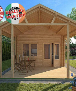 Residential Type TwinSkin Log Cabin - 4.0m x 13.5m - FC 0030