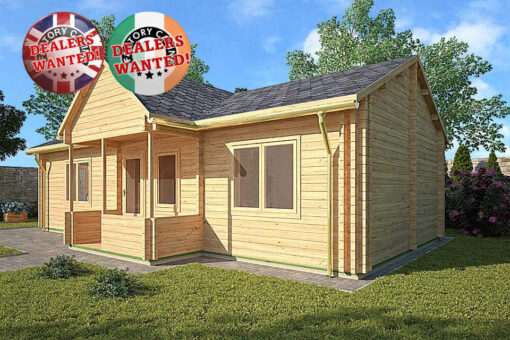 Residential Type Log Cabin - 5.0m x 10.0m - FC 501