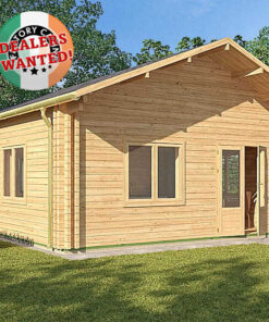 Residential Type TwinSkin Log Cabin - 6.0m x 8.0m - FC 0032