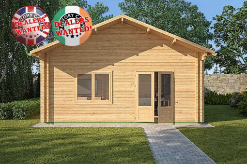 Residential Type Log Cabin - 6.0m x 8.0m - FC 601