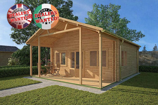 Residential Type Log Cabin - 6.0m x 7.7m - FC 602