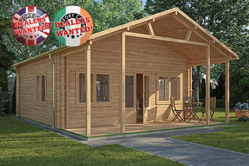 Residential Type Log Cabin - 6.0m x 8.0m - FC 603