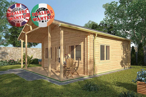 Residential Type Log Cabin - 6.0m x 8.0m - FC 603