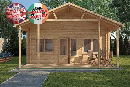 Residential Type Log Cabin - 6.0m x 8.0m - FC 603