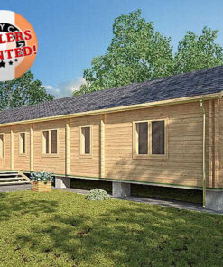 Residential Type Log Cabin - 6.8m x 20.0m - FC 701