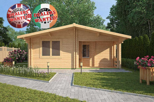 Residential Type Log Cabin - 6.0m x 7.0m - FC 0109