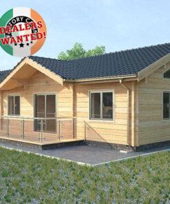 Residential Type TwinSkin Log Cabin -18.0m x 6.7m - FC 1436