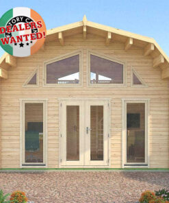 Residential Type TwinSkin Log Cabin - 5.5m x 4.5m - FC 2137