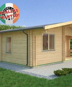 Residential Type TwinSkin Log Cabin - 6.0m x 7.0m - FC 3073