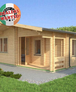 Residential Type TwinSkin Log Cabin - 6.0m x 7.0m - FC 3073