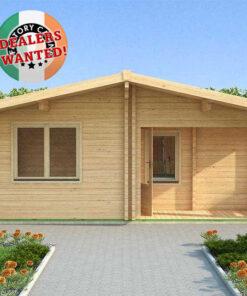 Residential Type TwinSkin Log Cabin - 6.0m x 7.0m - FC 3073