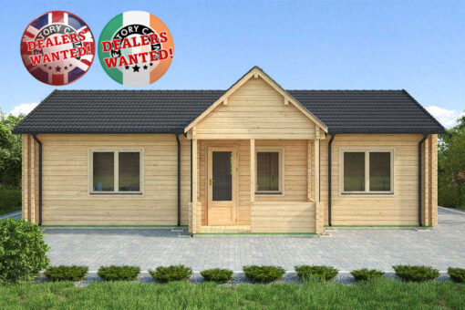 Residential Type TwinSkin Log Cabin - 5.0m x 10.0m - FC 3098