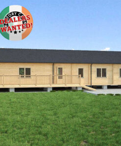 Residential Type TwinSkin Log Cabin - 6.8m x 20.0m - FC 3103