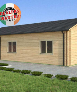 Residential Type TwinSkin Log Cabin - 6.0m x 11.0m - FC 3104