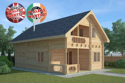 Residential Type Log Cabin - 6.0m x 9.0m - FC 0369