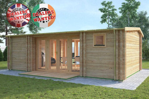 Residential Type Log Cabin - 7.2m x 4.0m - FC 0535