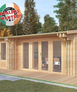 Residential Type Log Cabin - 8.5m x 4.0m - FC 0538
