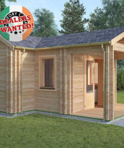 Residential Type TwinSkin Log Cabin - 5.5m x 7.0m - FC 0542