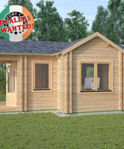 Residential Type TwinSkin Log Cabin - 5.5m x 7.0m - FC 0542
