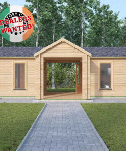 Residential Type TwinSkin Log Cabin - 10.5m x 5.0m - FC 0543
