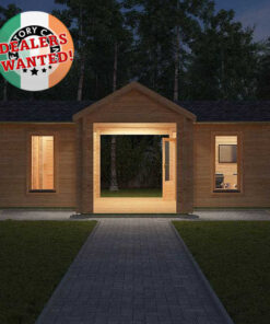 Residential Type TwinSkin Log Cabin - 10.5m x 5.0m - FC 0543